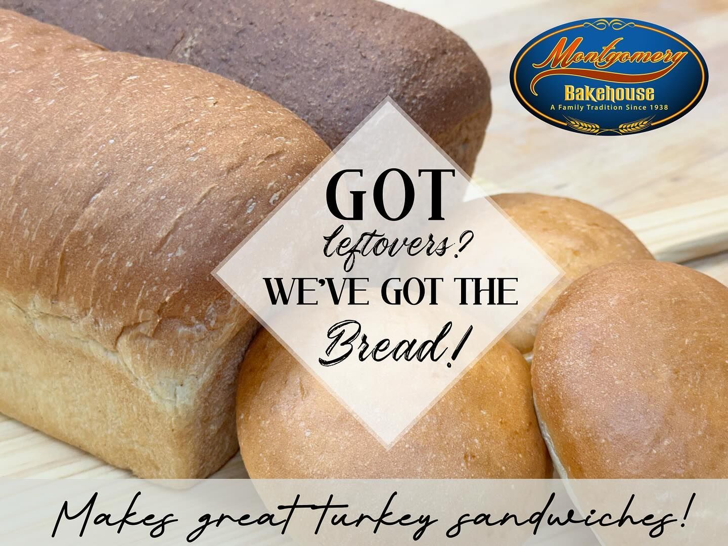 Loaves of bread and rolls.