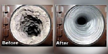 Before and After Air Duct Cleaning