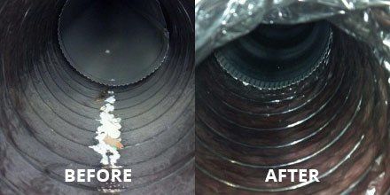 Before and After Air Duct Cleaning