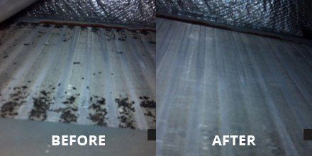 Before and After Air Duct Cleaning