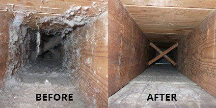 Air Duct Cleaning Before and After