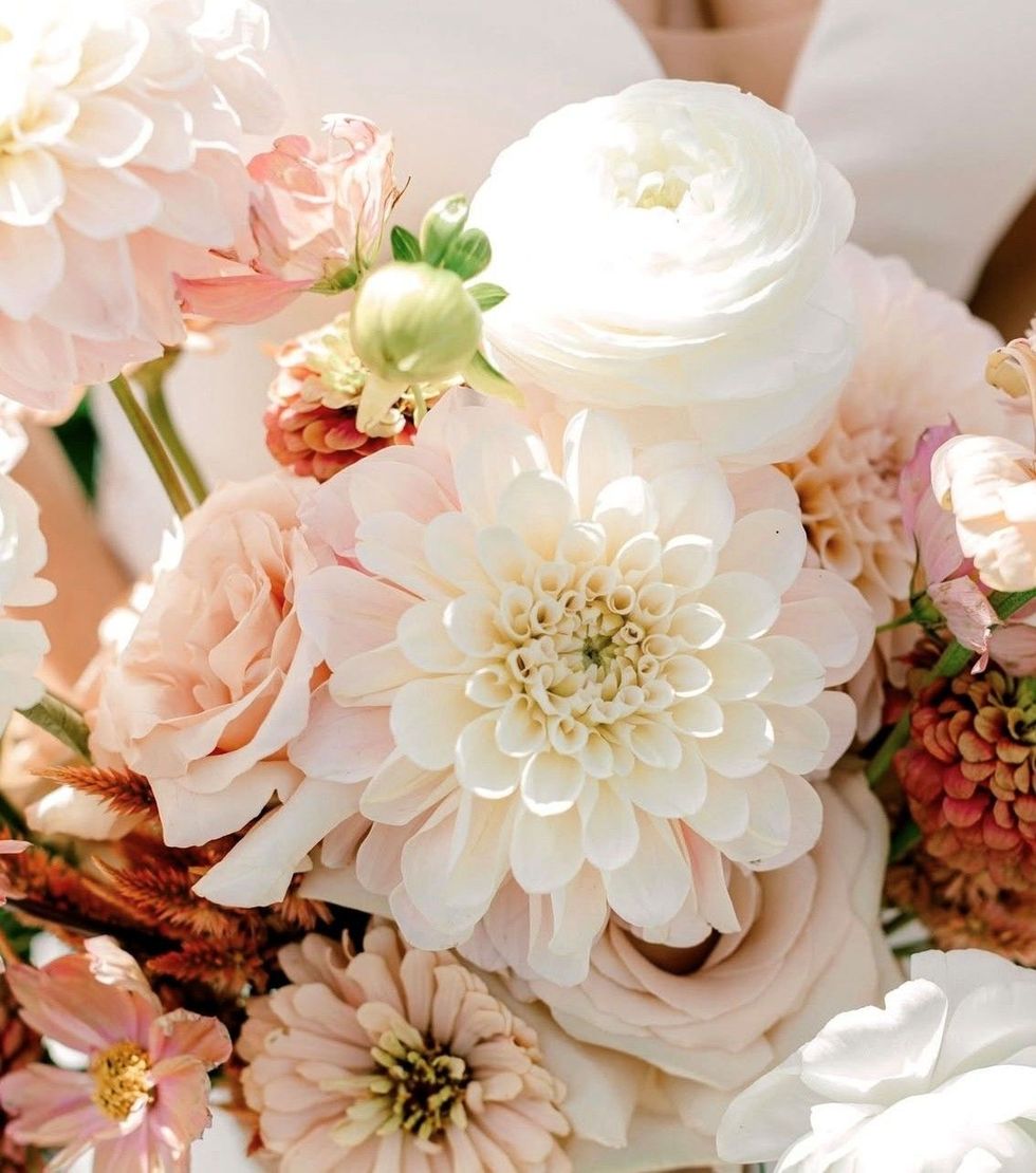 Close-up of a flower arrangement