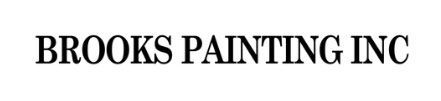 BROOKS PAINTING INC logo in bold black text on a white background