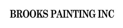 BROOKS PAINTING INC logo in bold black text on a white background