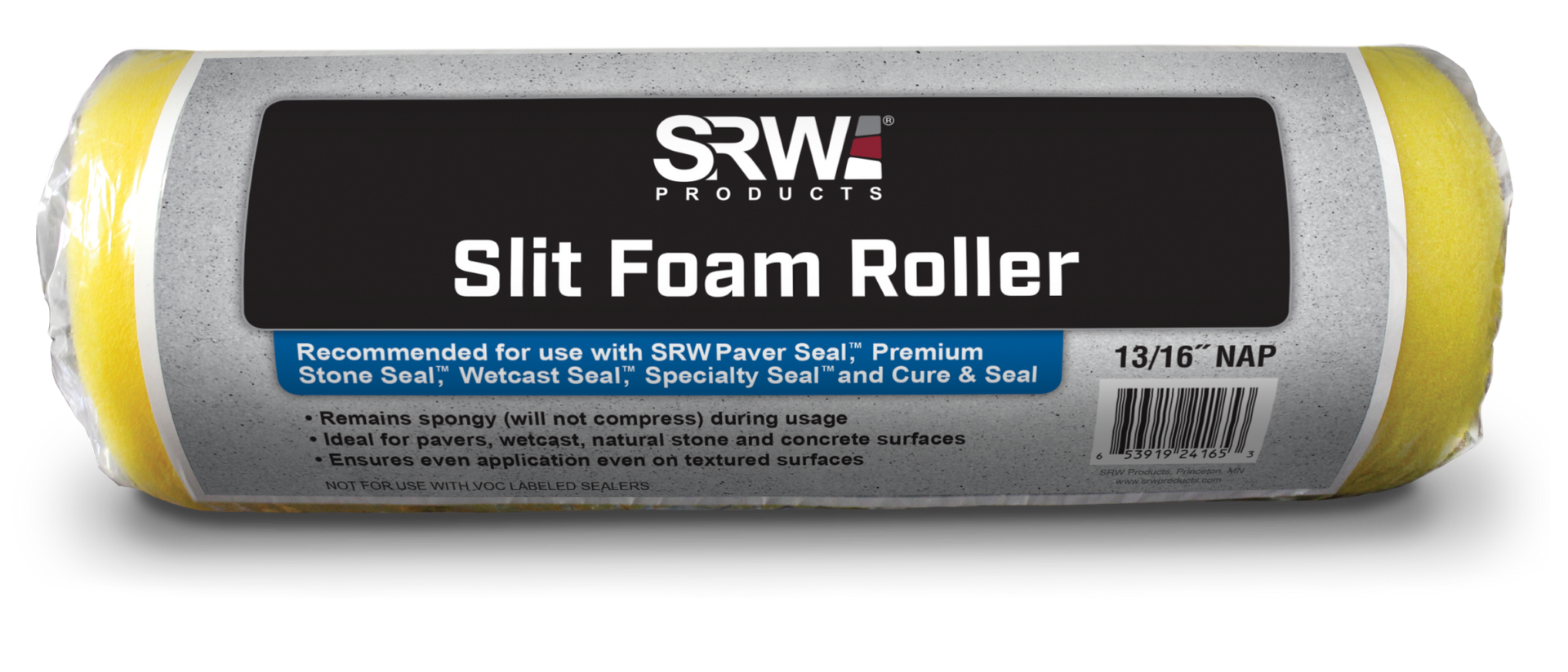 SRW Slit Foam Roller, Sealer Roller
