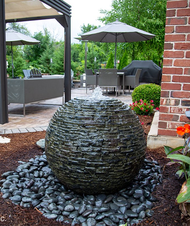 Aquascape Slate Stacked Sphere Fountain kit for sale in Lebanon PA