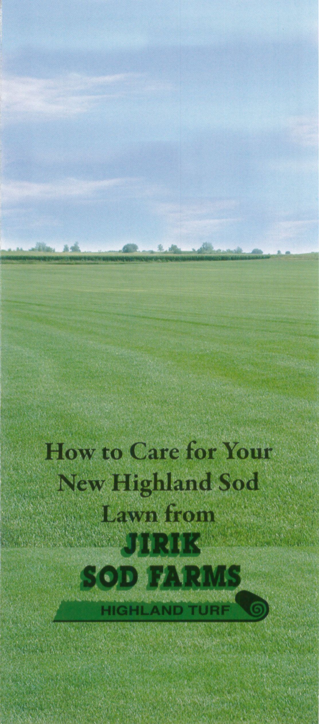 how to care for your new highland sod lawn