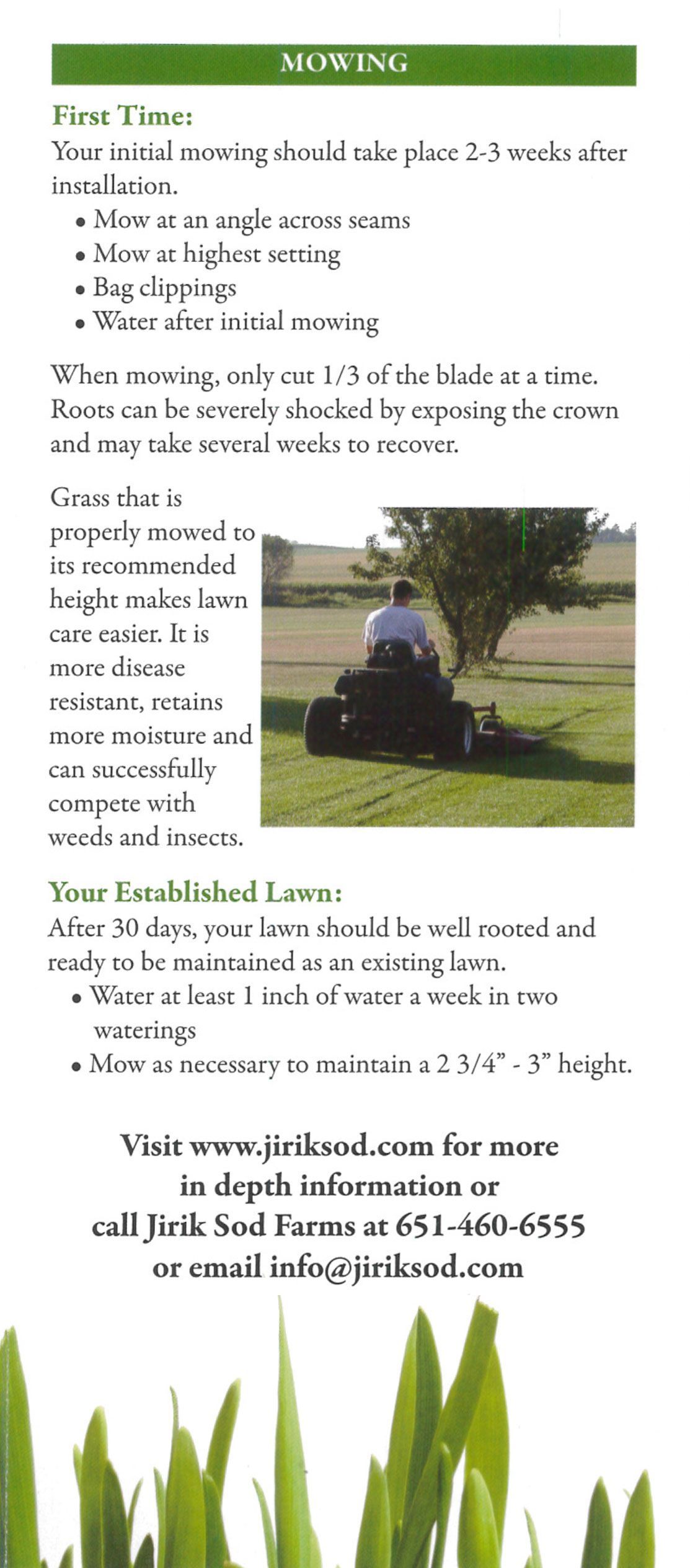 mowing tips