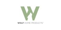 Wolf logo with a red flame over the
