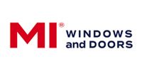 MI Windows and Doors logo with red 