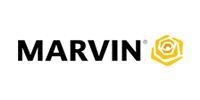 Logo for Marvin windows and doors. The word 