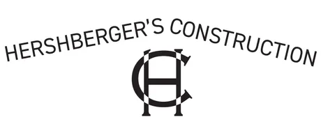 Logo of Hershberger's Construction, arched text over a stylized "H" and "C" intertwined.