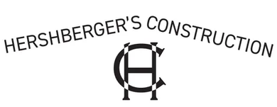 Logo of Hershberger's Construction, arched text over a stylized "H" and "C" intertwined.
