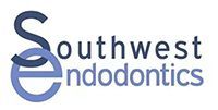 Logo for Southwest Endodontics with a stylized dark blue 'S' intertwined with a light blue 'e' next to the company name.