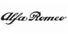 Alfa Romeo logo in black script.