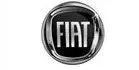 Fiat logo: Black circle with silver border, white