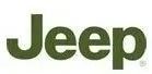 Jeep logo in green on a white background.