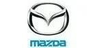 Mazda logo: a stylized wing-like shape inside a circle, with the brand name