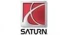 Saturn car logo: white stylized