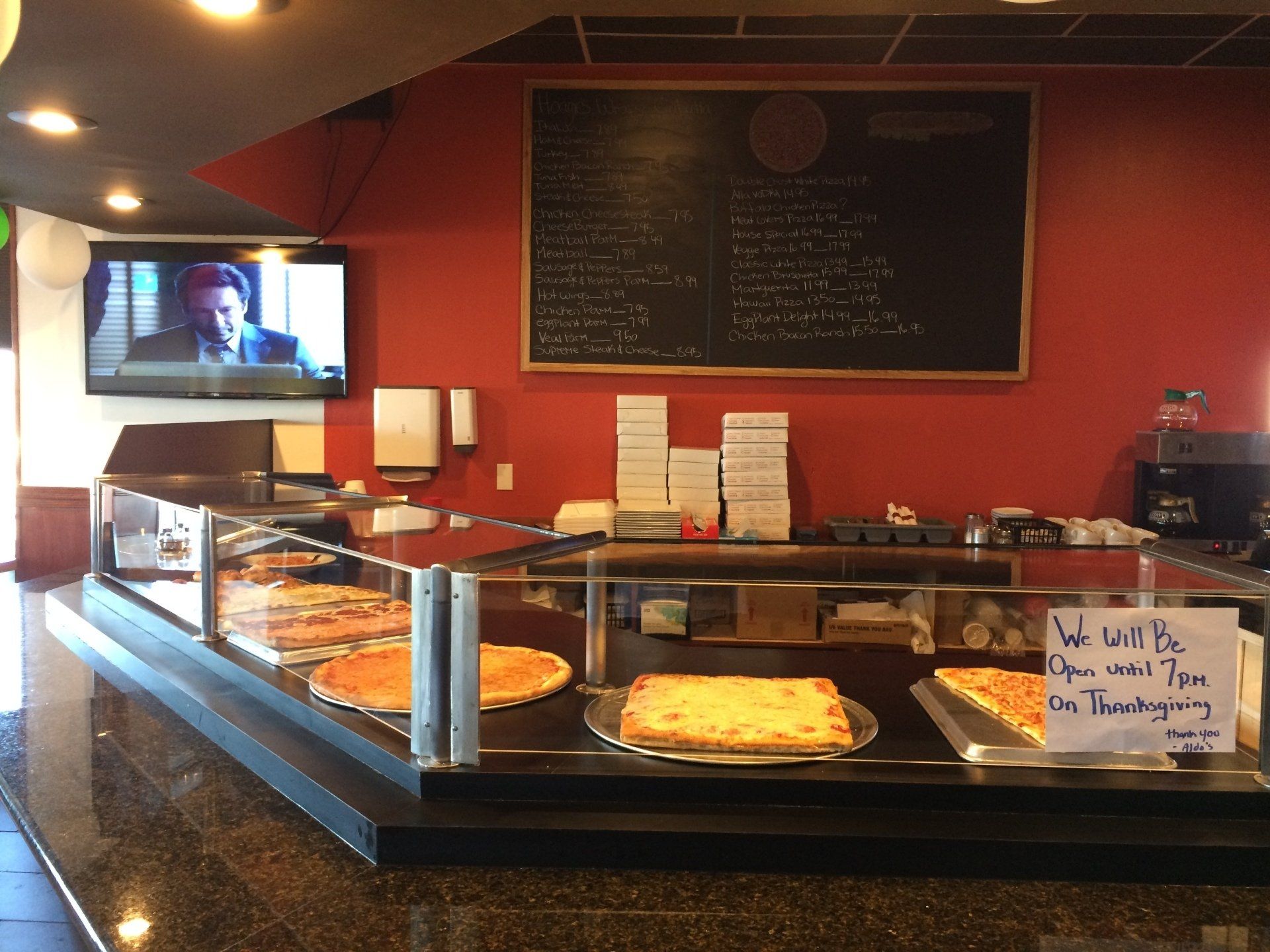 Inside of Aldo's Pizzeria