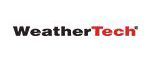 WeatherTech logo with black text and a red