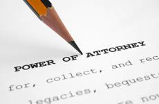Power of attorney document