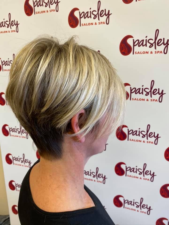 undercut long blond pixie haircut