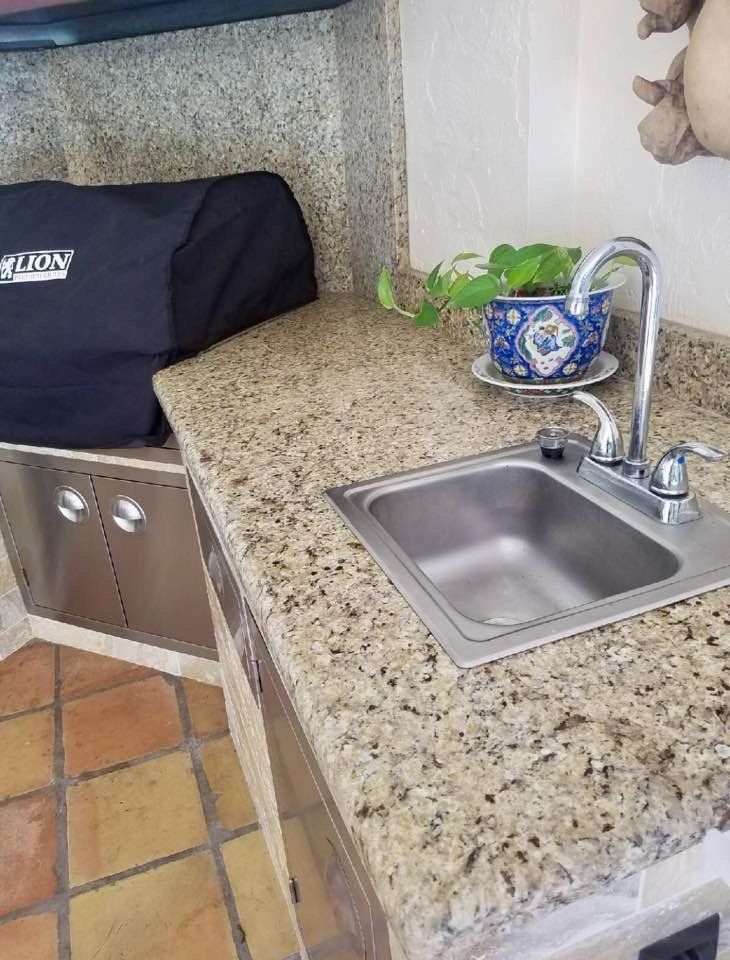 Bathroom countertop work