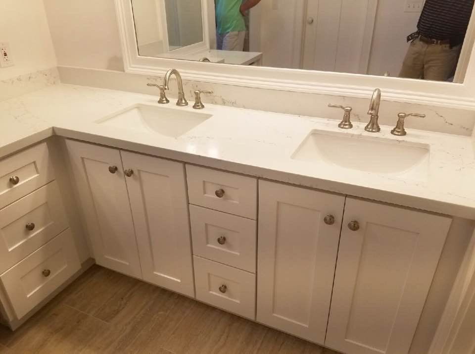 Bathroom countertop work