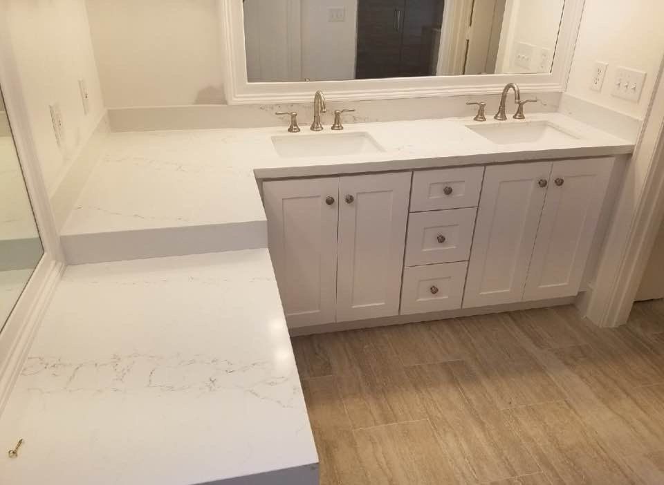 Bathroom countertop work