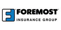 Foremost Insurance Group logo with blue “F” icon and black text on white background
