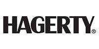 Hagerty logo in bold black text on a white background