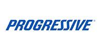 Progressive logo in blue italic text on a white background