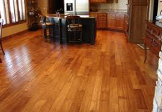 Dark brown wooden floor