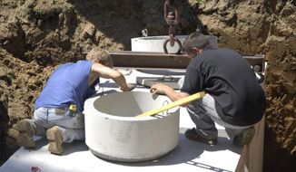 Septic tank installation