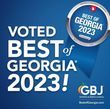 a sign that says voted best of georgia 2023