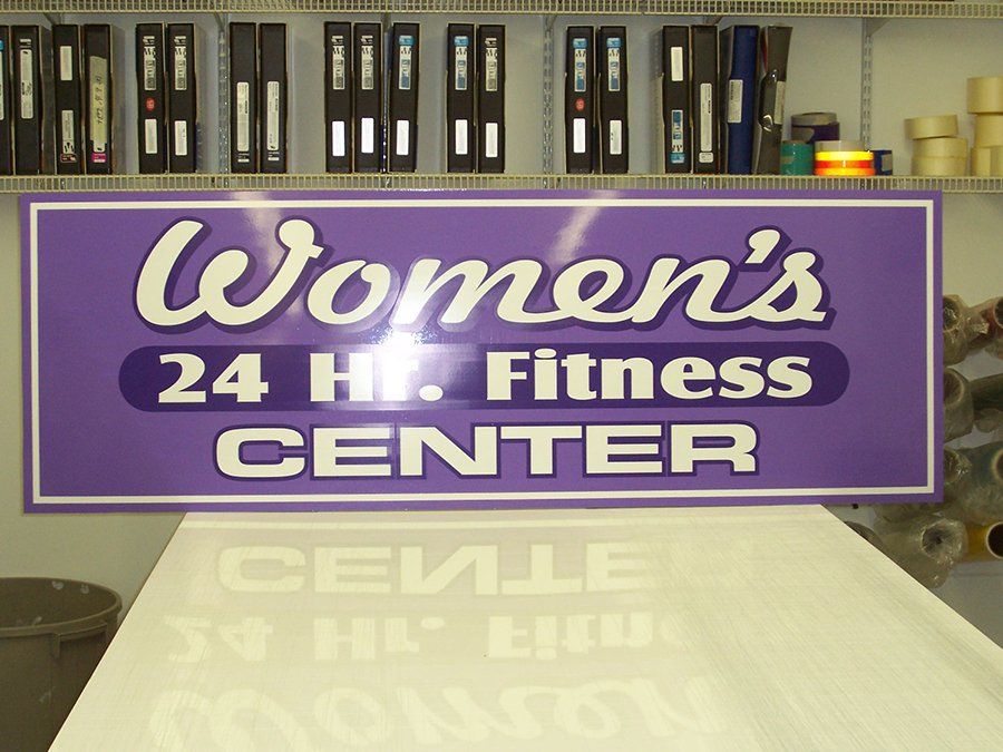 Fitness center signage