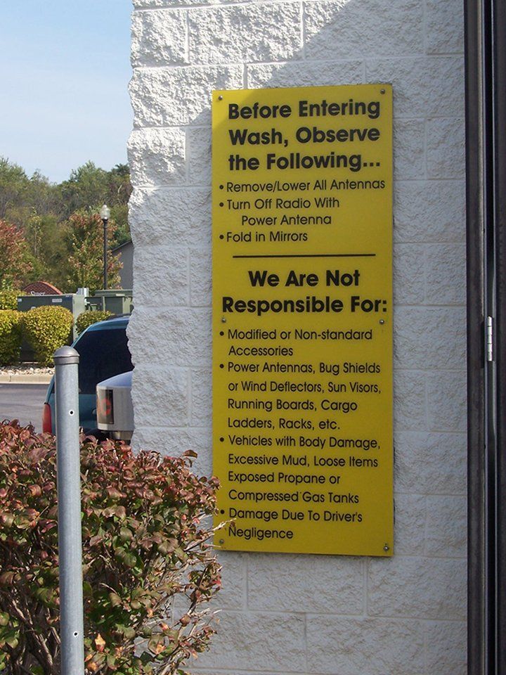 Custom-made exterior signage