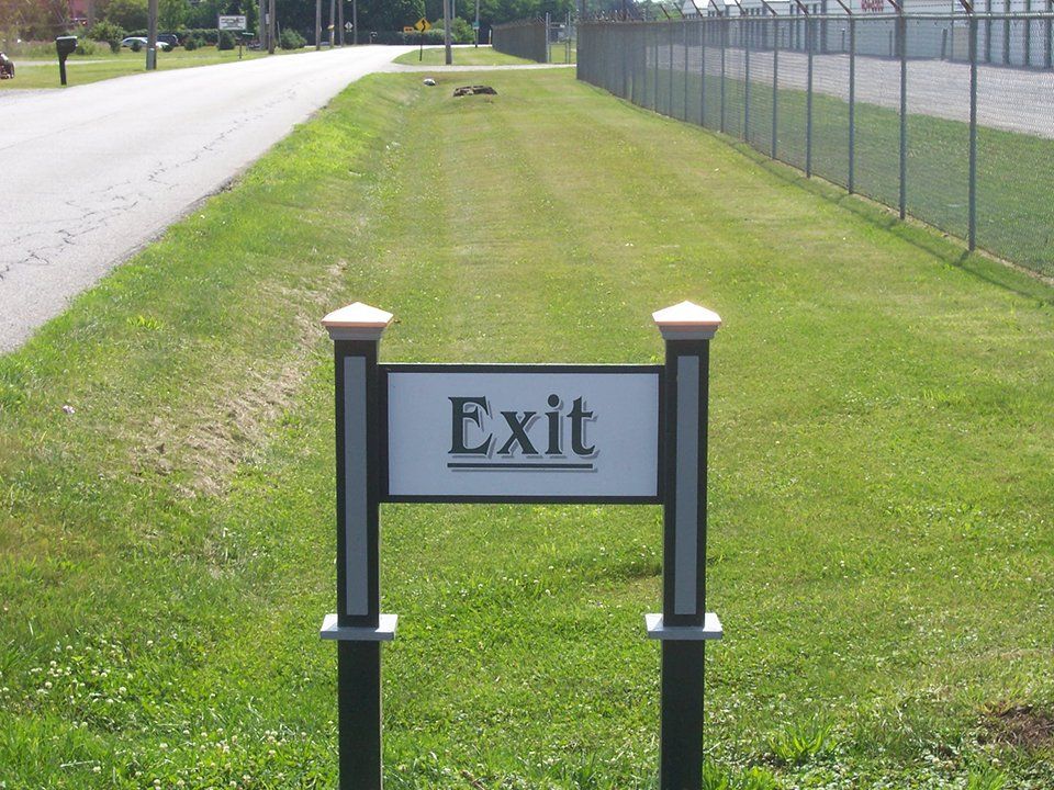 Custom-made exterior signage