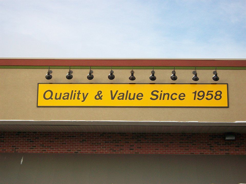 Custom-made exterior signage