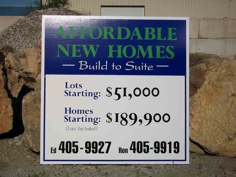 Custom-made exterior signage