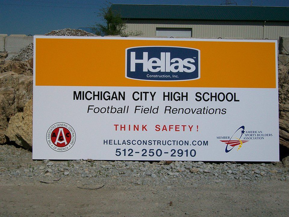 Custom-made exterior signage