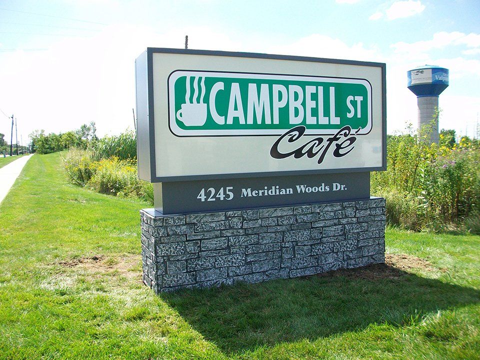 Custom-made exterior signage