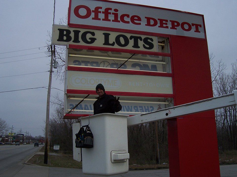 Signage installation