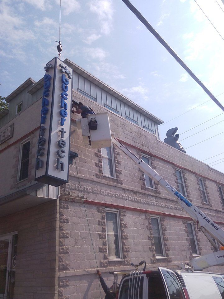 Signage installation