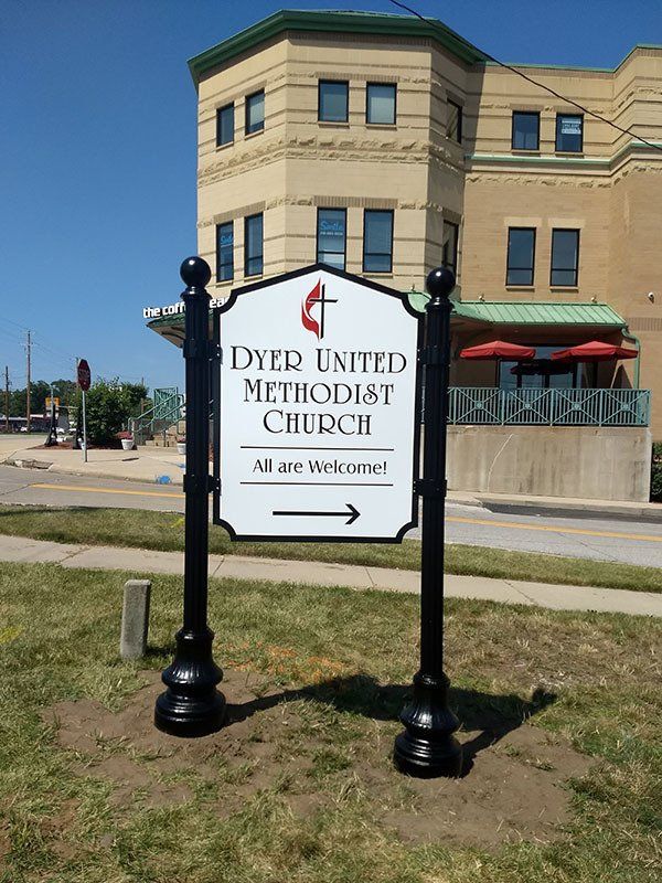 Custom-made exterior signage