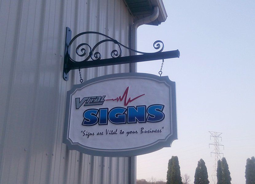 Custom-made exterior signage