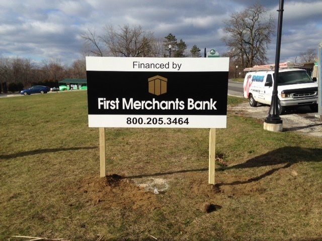 Custom-made exterior signage