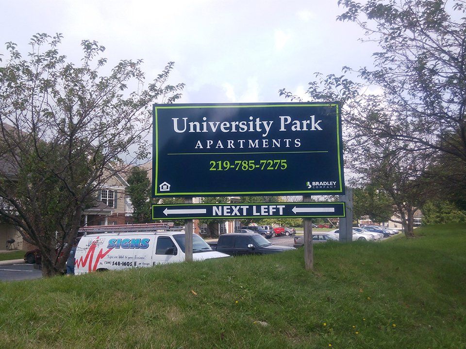 Custom-made exterior signage