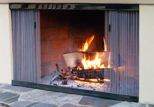 Fireplace screen